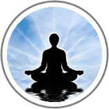 Icono con imagen silueta meditando - Meditaciones - Escuela camino 4
